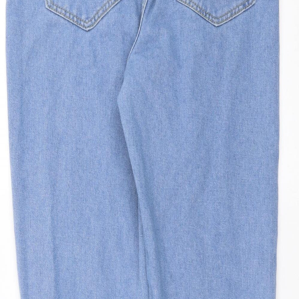 Boohoo Womens Blue Denim Mom Jeans Size 10 L28 in