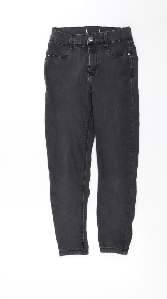 Womens UK Size 10 Dorothy Perkins Extra-Slim Fit Skinny Grey Jeans