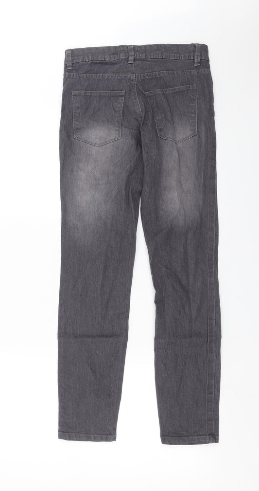 Womens UK Size 8 Janina Slim Fit Straight Grey Jeans