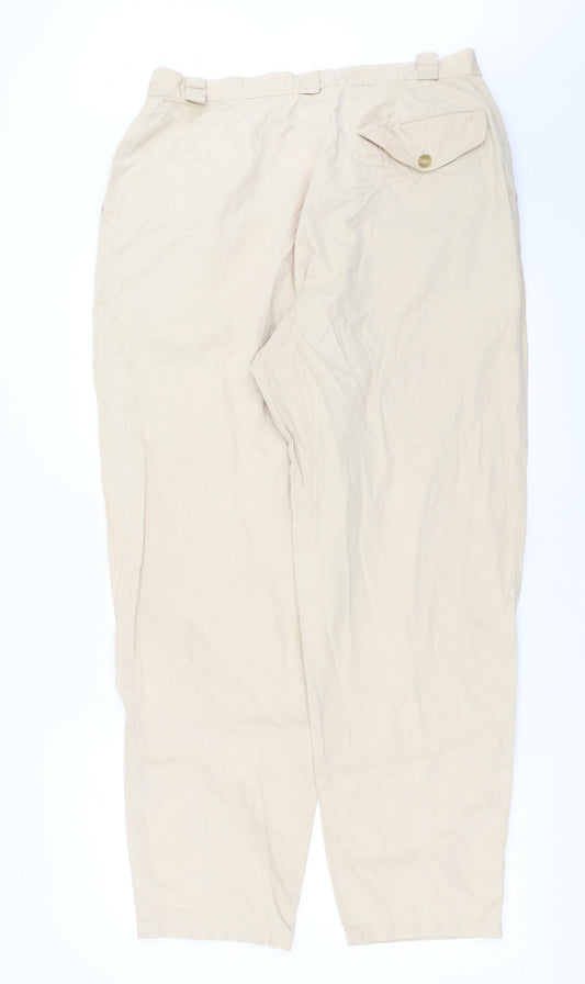 traveling light Womens Beige Trousers Size 18 L29 in