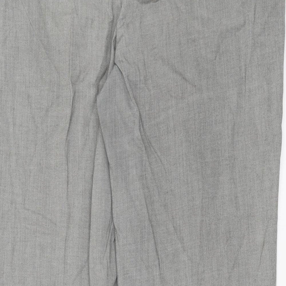New Look Womens Grey Trousers Size 16 L26 in