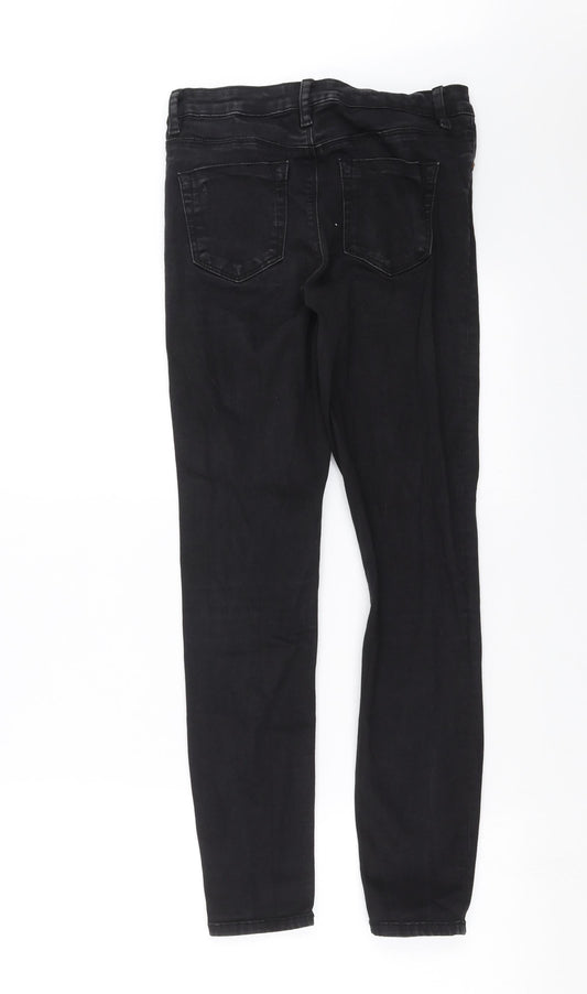 ASOS Womens Black Denim Skinny Jeans Size 28 in L28 in