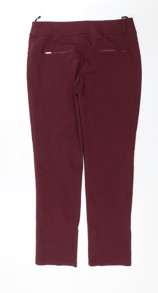 Fabo Womens Purple Trousers Size 34 in L29 in