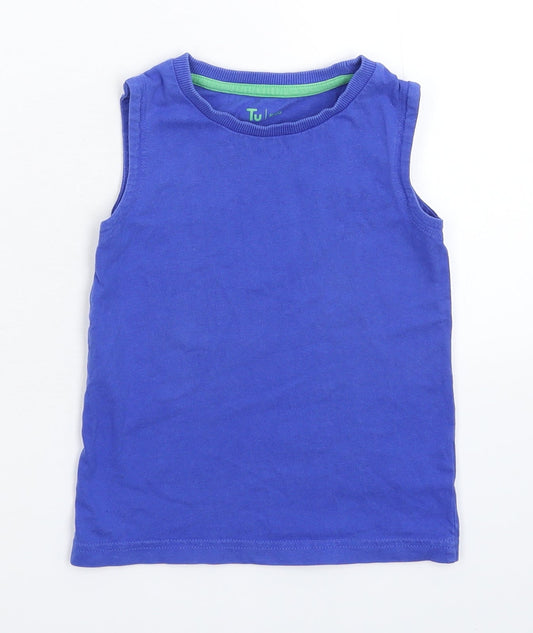 TU Boys Blue Basic Tank Size 2-3 Years