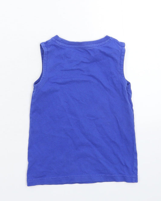 TU Boys Blue Basic Tank Size 2-3 Years