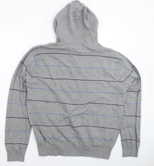 UrbanSpirit Mens Grey Check Knit Pullover Jumper Size XL