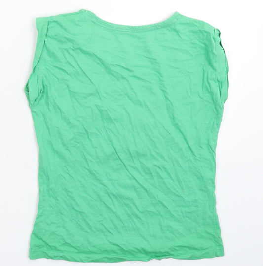 Dunnes Stores Girls Green Basic T-Shirt Size 10 Years