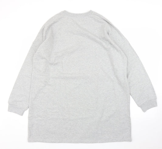 Womens UK Size 14 Missguided Grey Pullover Jumper