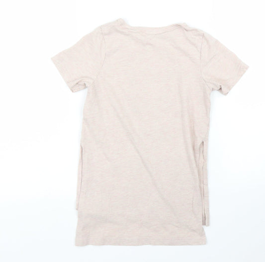 Matalan Girls Beige Tunic T-Shirt Size 5 Years