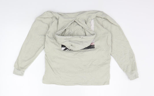 NEXT Girls Grey Pullover Hoodie Size 11 Years