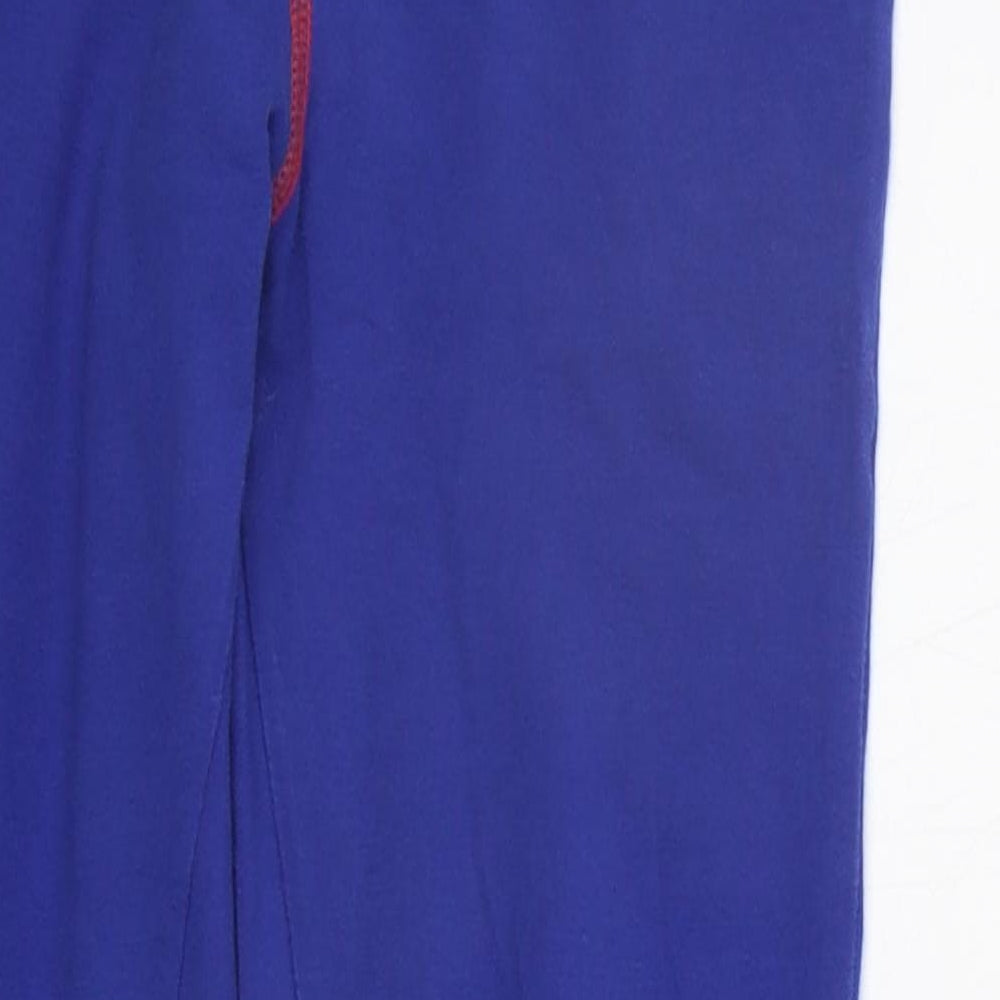 Marks and Spencer Girls Blue Solid Top Pyjama Pants Size 6-7 Years