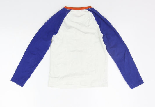 Marks and Spencer Girls Blue Basic T-Shirt Size 6-7 Years