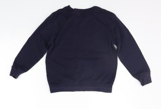 George Girls Blue Henley Jumper Size 7-8 Years