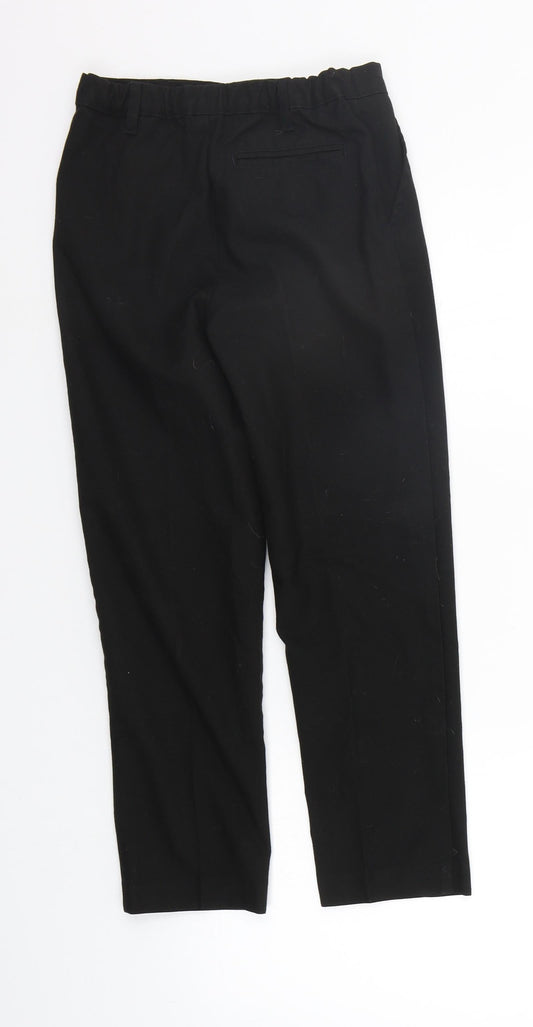 TU Girls Black Chino Trousers Size 9 Years
