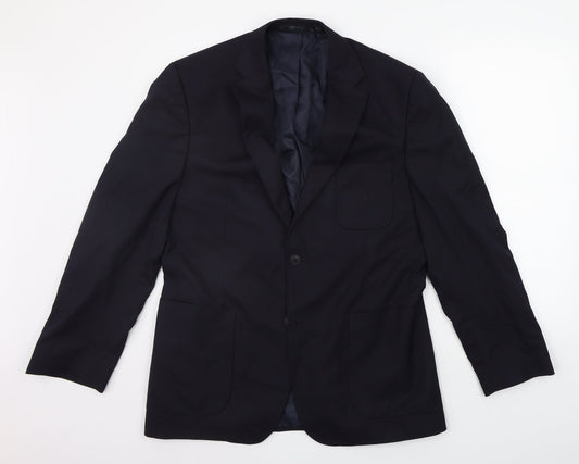Womens UK Size 12 Marks and Spencer Regular Blue Suit Jacket
