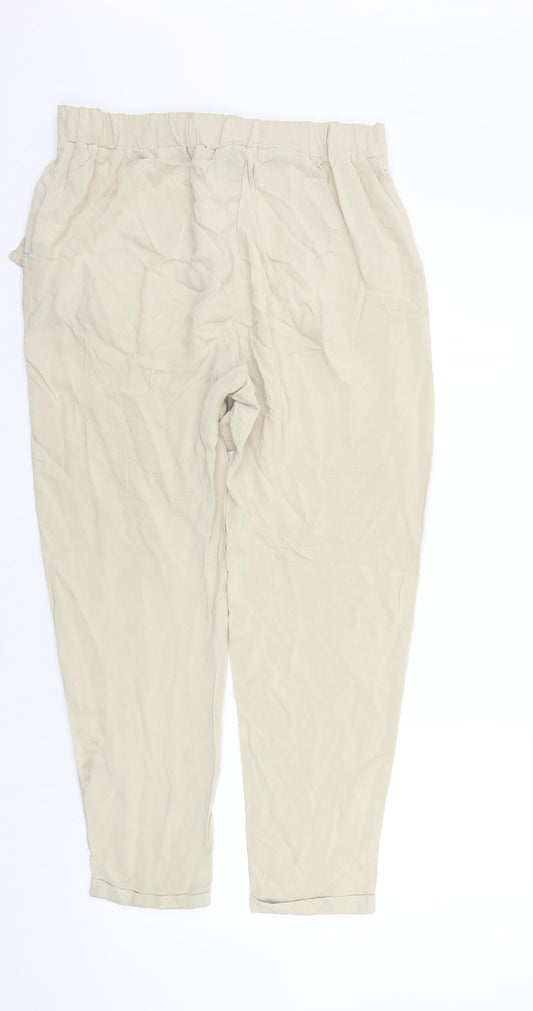 Atmsophere Womens Beige Jegging Trousers Size 12 L25 in