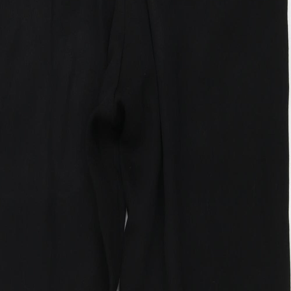 Mens UK Size 32 in Preworn Regular Fit Black Trousers