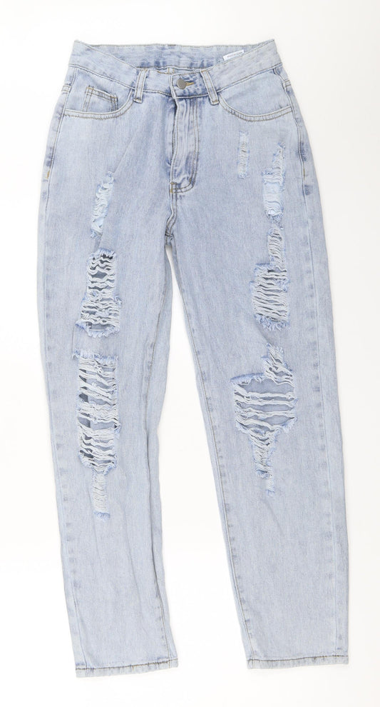 SHEIN Womens Blue Denim Mom Jeans Size 25 in L27 in