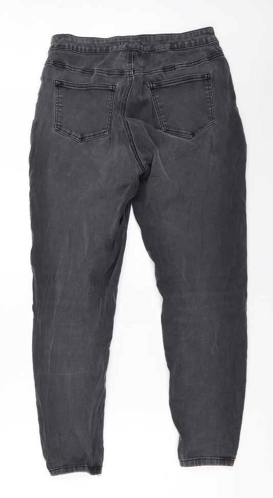 TU Womens Grey Skinny Jeans Size 14 L26.5 in