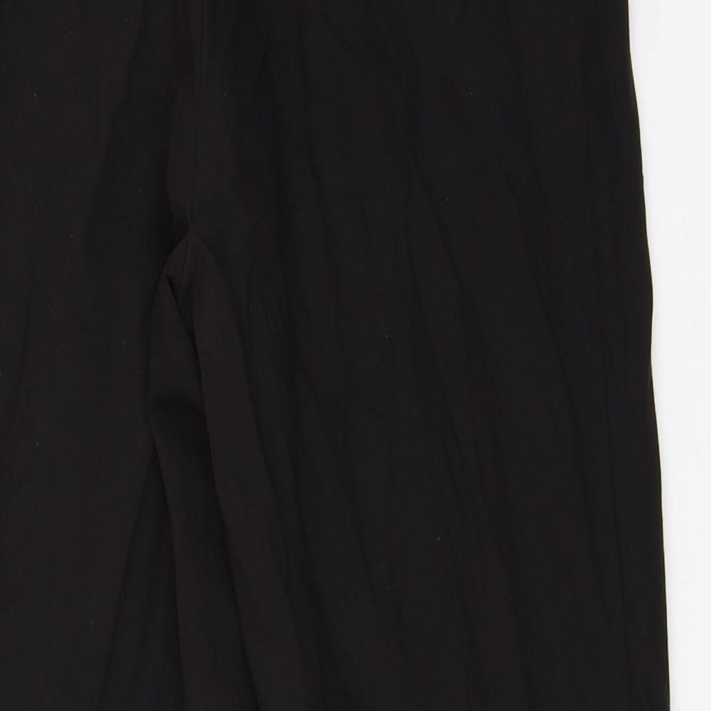 Womens UK Size 8 ASOS Regular Fit Capri Black Trousers