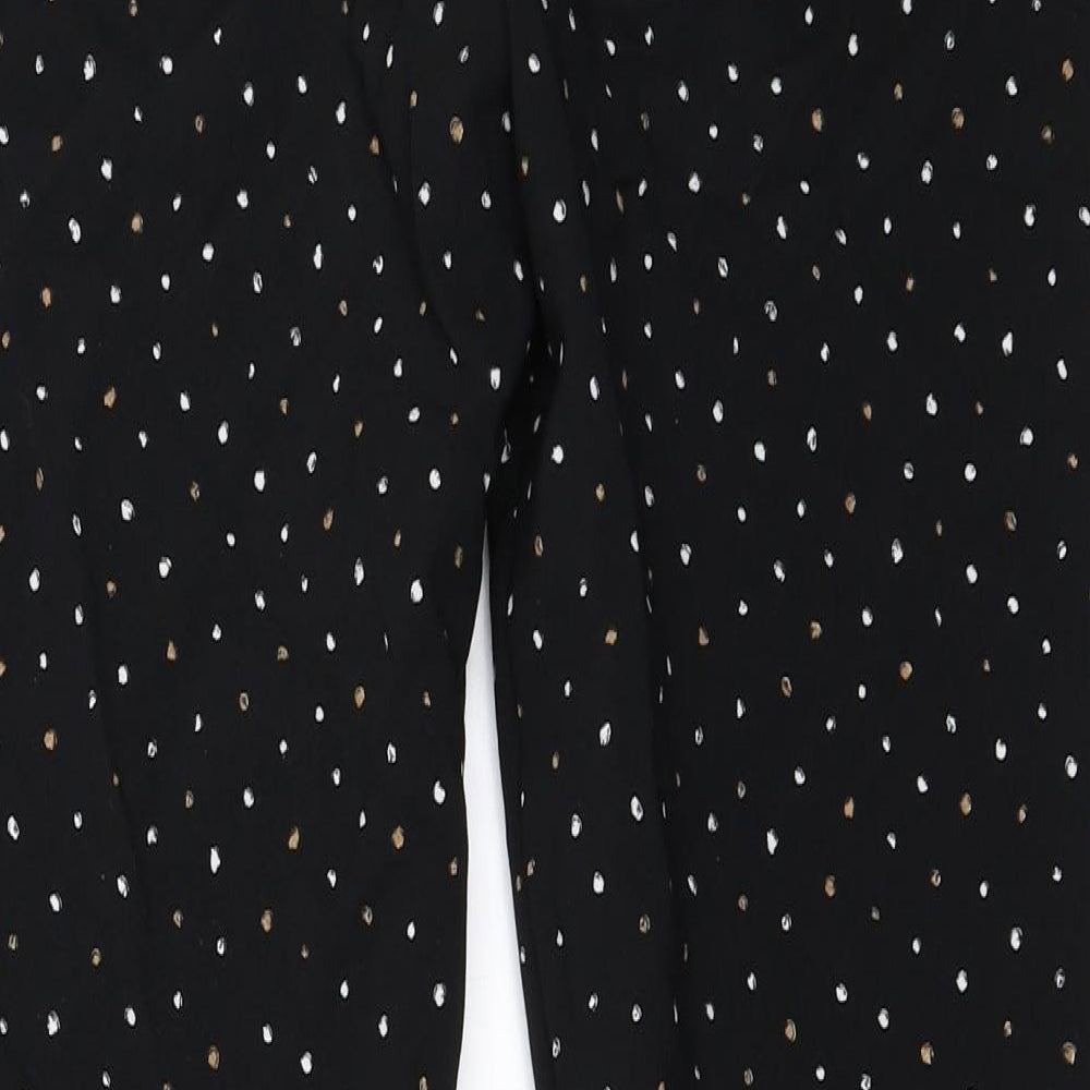 MNG Womens Black Capri Trousers Size 40 L28 in