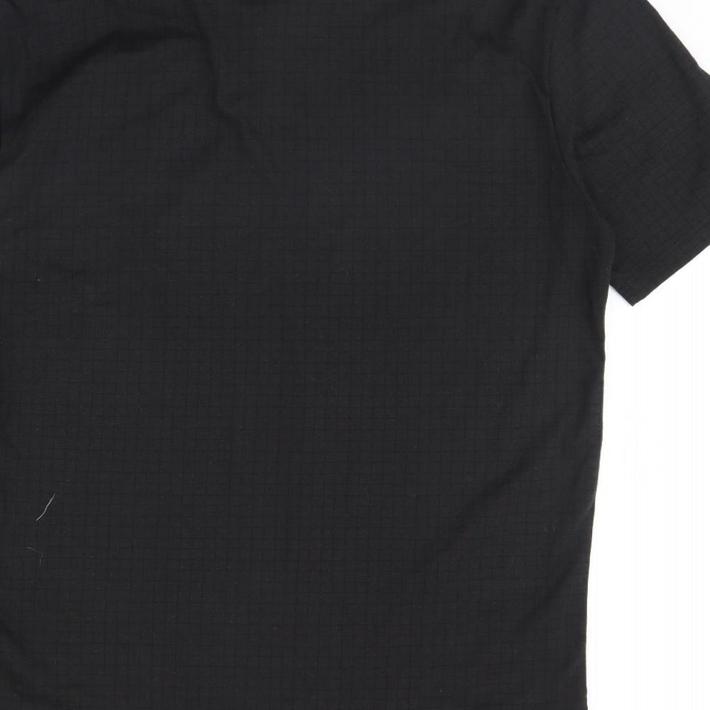 Womens UK Size XL Slazenger Black Basic Polo