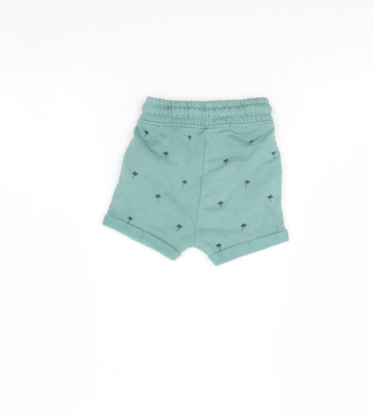 George Baby Green Floral Cropped Trousers Size 18 Months