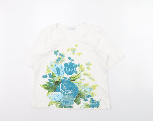 Additional front view of Cotswold women’s white basic blouse, size M