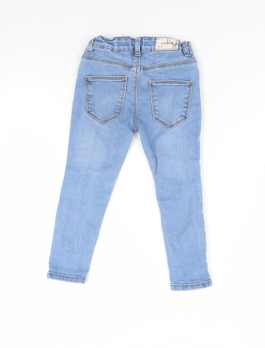 Denim & Co. Girls Blue Denim Skinny Jeans Size 3 Years