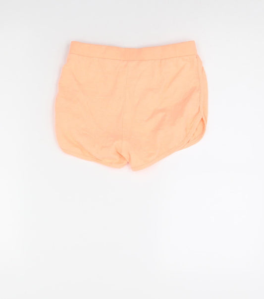 Miss evie Girls Orange Cut-Off Shorts Size 9 Years