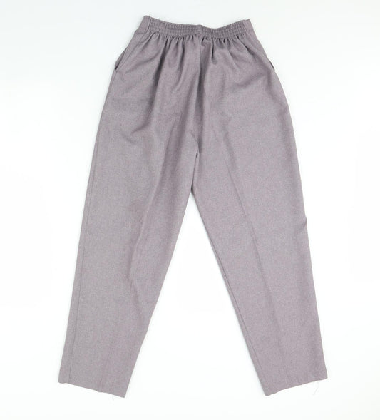 Womens UK Size 16 Preworn Regular Fit Purple Trousers