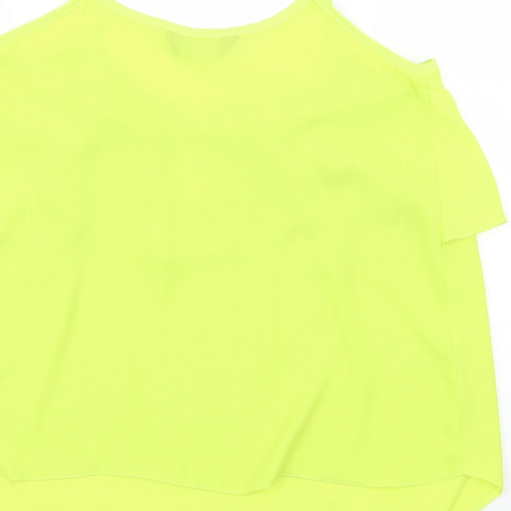 Womens UK Size Dorothy Perkins Yellow Tunic Blouse