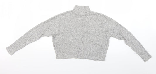 Womens UK Size 6 Topshop Grey Basic Blouse