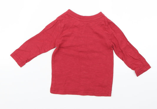 Nutmeg Baby Red Basic T-Shirt Size 6-9 Months