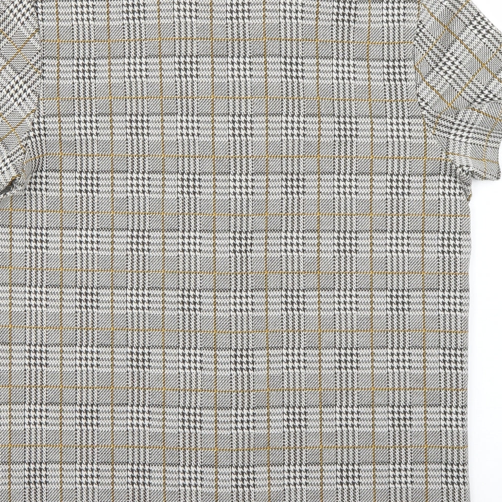 Mens UK Size 40 boohoo man Multicoloured Button-Up Short Sleeve Casual Shirt