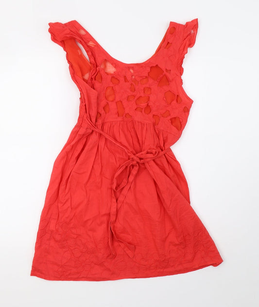Lipsy Womens Red A-Line Size 10