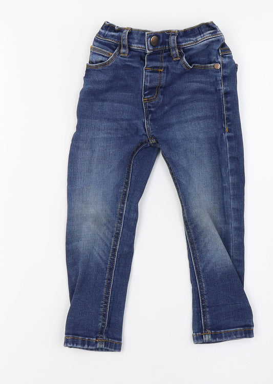Next Girls Blue Denim Skinny Jeans Size 2 Years