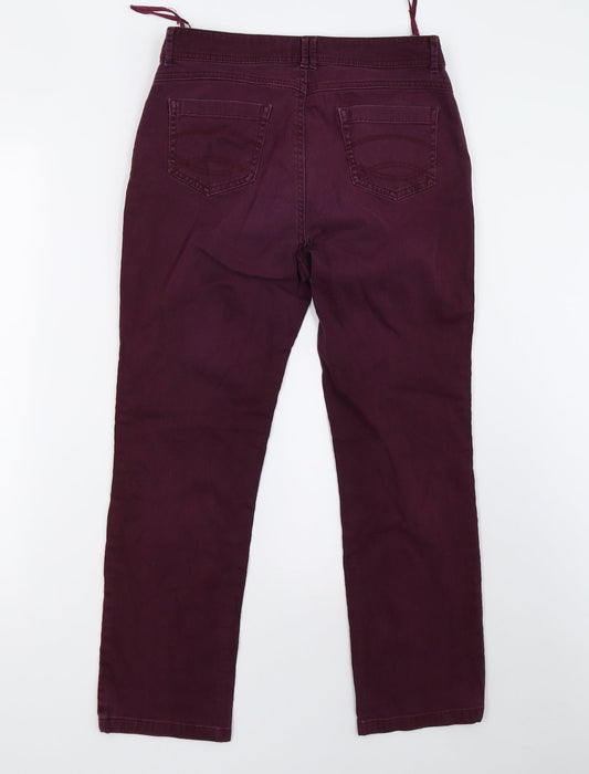 Womens UK Size 10 Marks and Spencer Regular Fit Skinny Purple Jeans