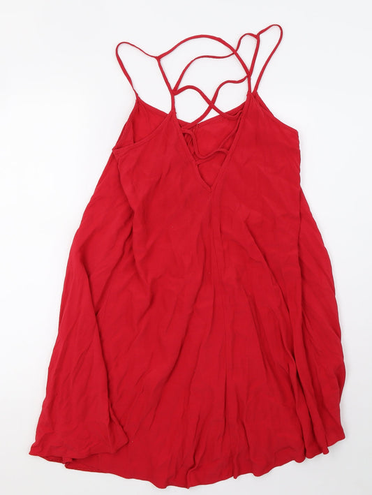 ASOS Womens Red Mesh Basic Tank Size 10