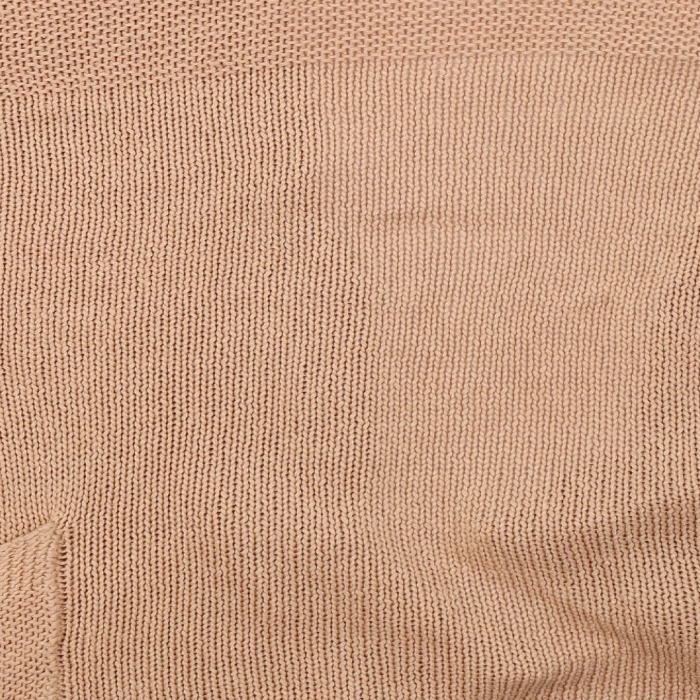 Womens UK Size 12 Topshop Orange Cardigan Jumper