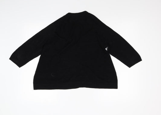 Womens UK Size 10 New Look Black Cardigan Jumper