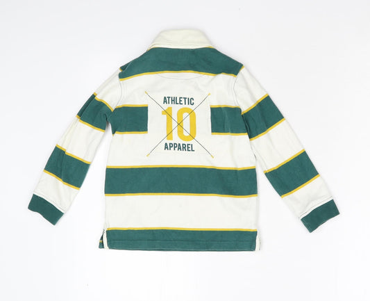 John Lewis Boys Multicoloured Striped Basic Polo Size 5 Years