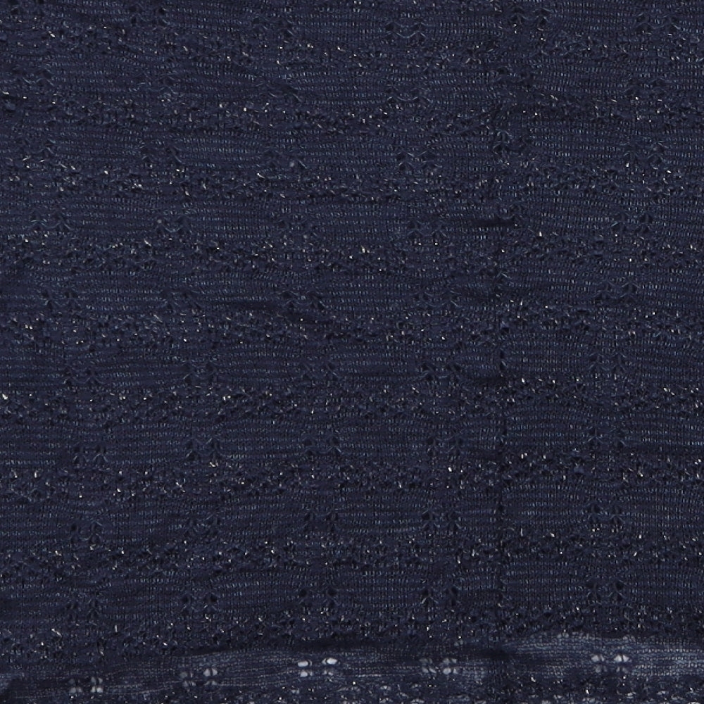 Miss Selfridge Womens Black Basic Blouse Size 8 - Miss Selfridge Slight Glitter Effect