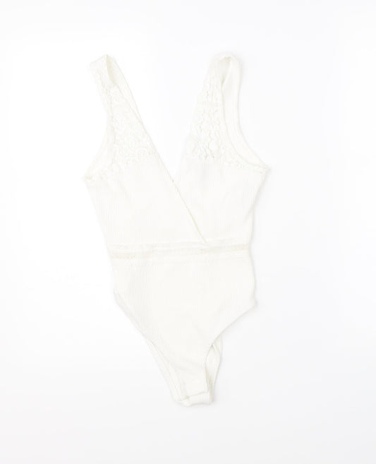 Womens UK Size 6 Topshop One-Piece White Romper
