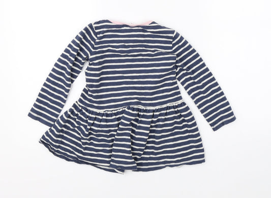 NEXT Girls Blue Striped Tutu Dress Size 2-3 Years