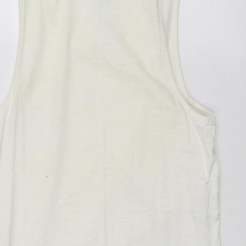 Womens UK Size S H&M White Basic Tank