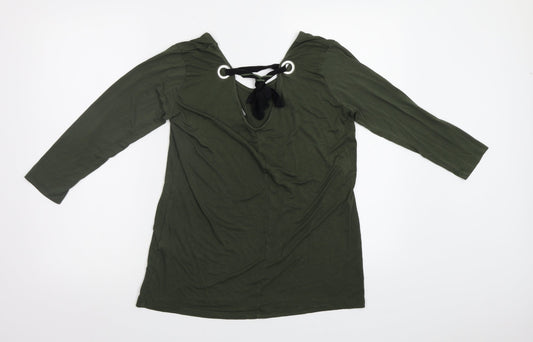 Primark Womens Green Basic T-Shirt Size 12