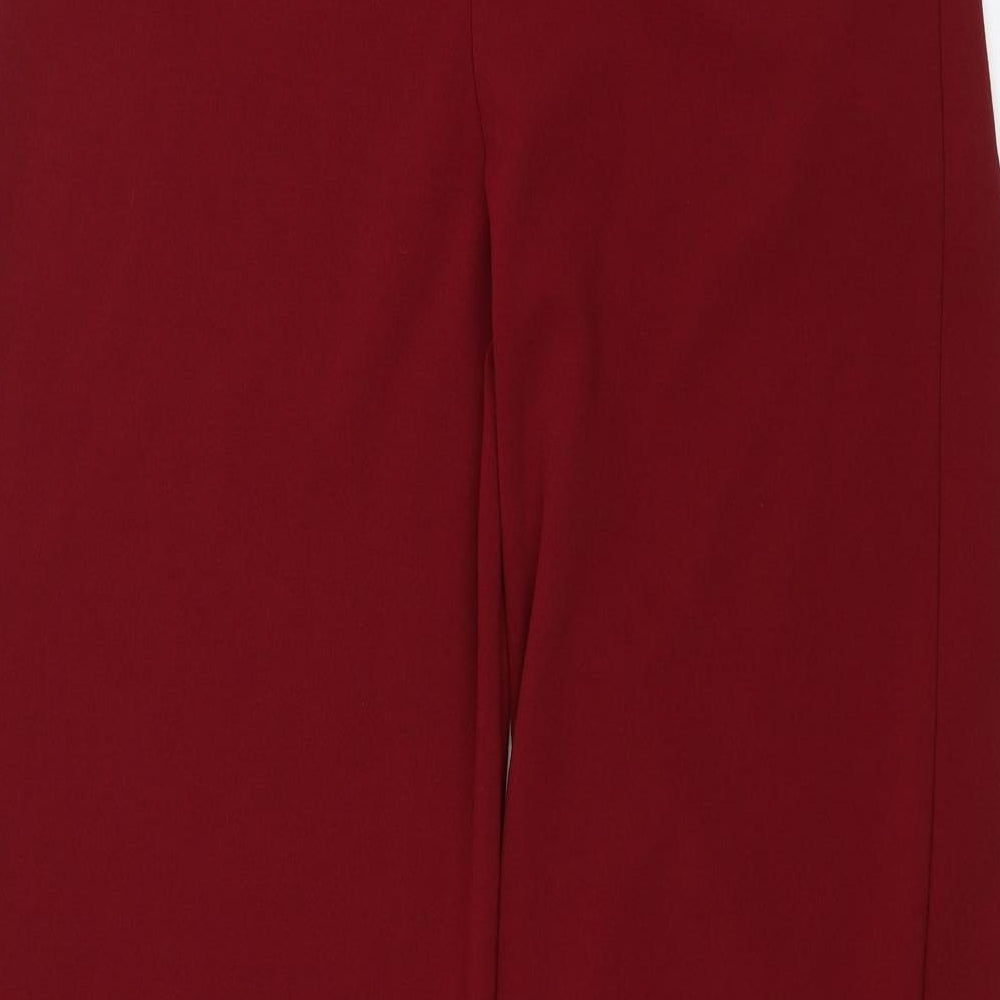 Femme Luxe Womens Red Trousers Size 37 in L29 in