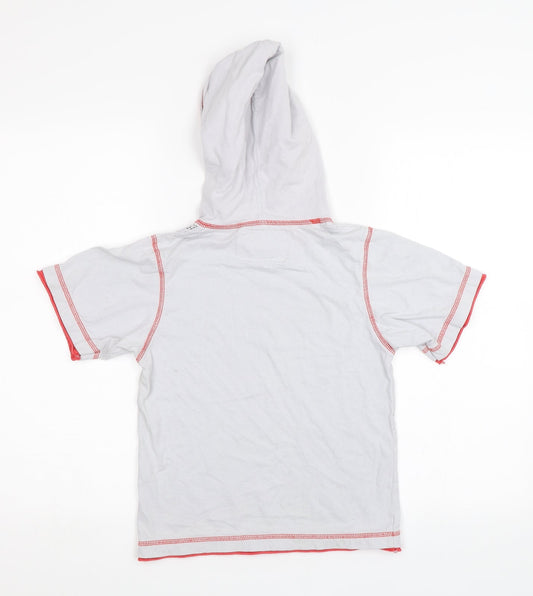 Dudeskin Boys Grey Basic T-Shirt Size 6-7 Years