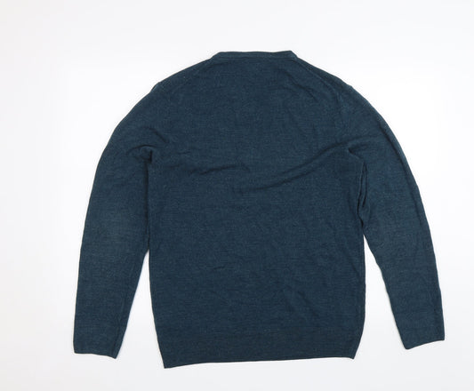 F&F Mens Blue Pullover Jumper Size M